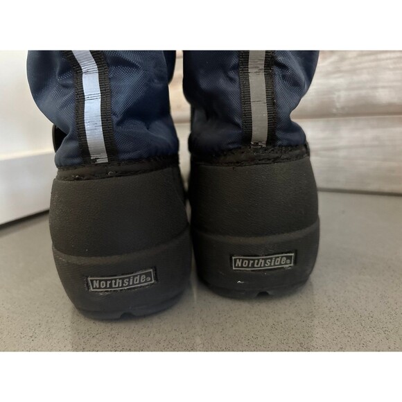 Thinsulate Water Resistant Boys Winter Snow Boots Blue / Black Size 6 - Picture 8 of 11